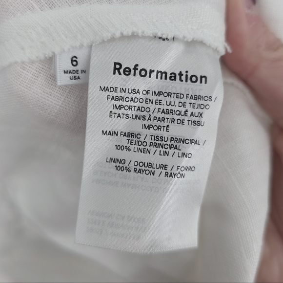 New Reformation Yucca Linen Skirt Only - Picture 4 of 8